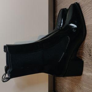 Zara | Black Patent Boots | Size 38